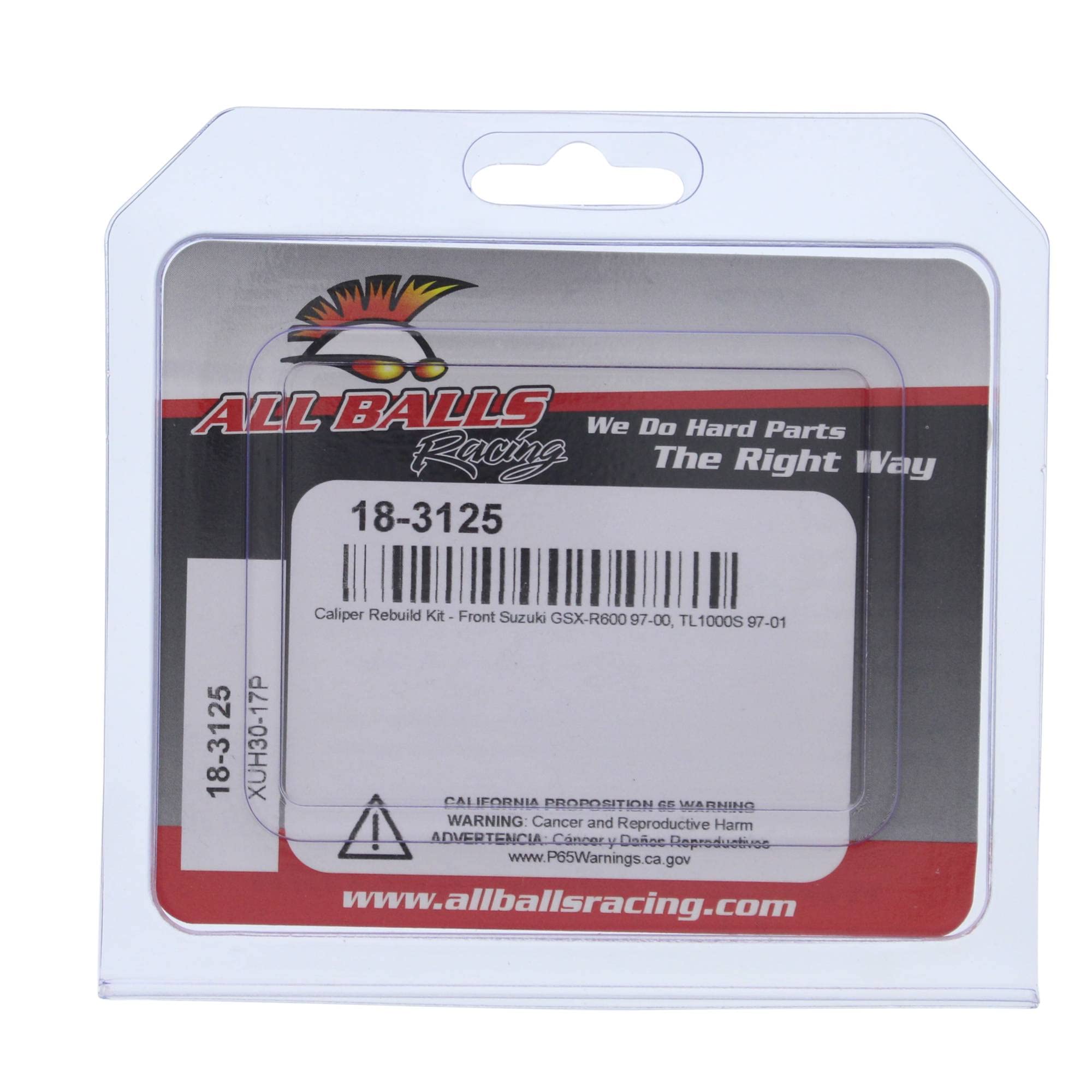 Amazon.com: All Balls Racing 18-3125 Caliper Rebuild Kit Front
